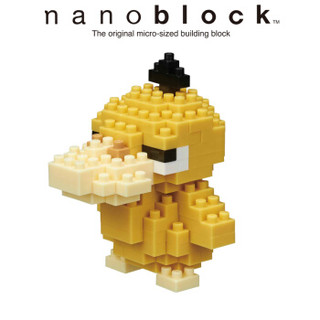 日本nanoblock可达鸭精灵宝可梦小颗粒拼插拼搭微型积木儿童玩具 12岁+ 800590 男孩女孩生日礼物