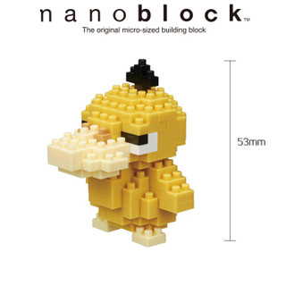 日本nanoblock可达鸭精灵宝可梦小颗粒拼插拼搭微型积木儿童玩具 12岁+ 800590 男孩女孩生日礼物