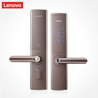 联想 Lenovo R2指纹锁智能锁家用防盗门锁智能门锁电子锁密码锁指纹锁咖啡棕