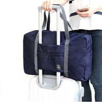 耶洛谜（yeluomi）收纳旅行包便携可折叠挂拉杆箱衣服物品整理袋旅行出差单肩手提包收纳包Y503藏青
