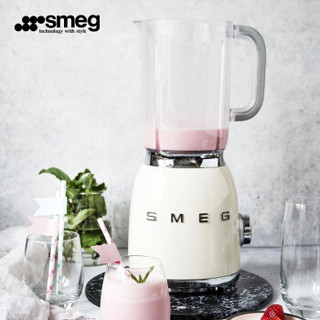 SMEG斯麦格 意大利进口 复古果汁机榨汁机破壁机 电动搅拌辅食机 BLF01 奶油色