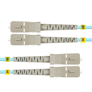 神盾卫士（SDWS）光纤跳线SC-SC 5米OM3多模双芯万兆工业电信级
