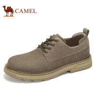 骆驼（CAMEL） 百搭休闲低帮工装男士大头皮鞋 A932541200 棕色 43