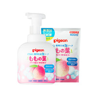 Pigeon 贝亲 桃叶洗发沐浴露 450ml+补充装 400ml