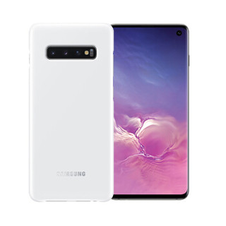 三星(SAMSUNG) S10 原装LED后壳 手机保护壳 保护壳 LED智能背光 来电 信息提醒 白色