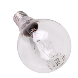 佛山照明（FSL）节能白炽灯泡透明泡E14小口15W 透明球泡