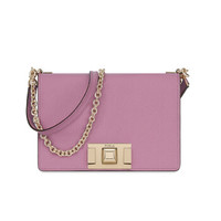 芙拉 FURLA PREFW19 牛皮革 浅紫色 MIMI'系列 迷你 斜跨单肩包链条包 1021923
