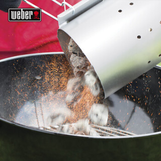 威焙（weber）引火桶木炭点燃器便携式户外野营烧烤炉木碳不锈钢点火器引火桶（大号）