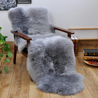 裘朴 羊毛沙发坐垫 欧式 美式沙发垫 皮毛一体真皮椅子坐垫沙发垫 *5件