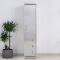 钱柜 清洁柜 储物柜收纳柜工具柜扫把拖把保洁整理柜 304不锈钢 单门