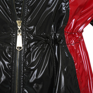 设计师品牌 JDX (x) SIMONGAO 冲锋衣 胶囊系列 PVC拼接 风衣 外套 黑/红 L