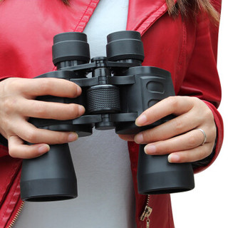 马洛里 双筒望远镜高倍高清夜视特种兵非人体透视儿童演唱会望眼镜 10X50高倍款望远镜 黑色