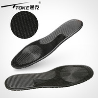 通克 TONGKE 鞋垫运动鞋垫减震增高吸汗舒适皮鞋男女士 GEL PU黑色 L（42-45）