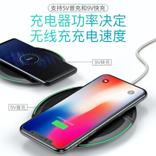 倍思(Baseus)充电器快充适用苹果iPhoneX/8/7/6splus/安卓/Type-C/小米华为手/iPad充电头 搭配无线充电器 白