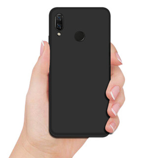 KOLA 华为Nova3手机壳 微砂硅胶防摔软壳保护套 黑色