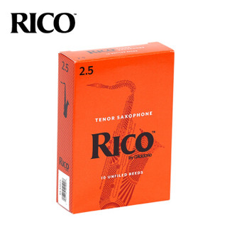 RICO 达达里奥 D'Addario RKA1025次中音萨克斯哨片瑞口2.5 号降B调Tenor 10片装美国进口