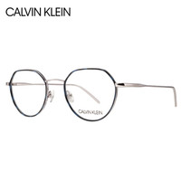 卡尔文·克莱恩（Calvin Klein）眼镜框 男女款蓝色哈瓦那色金属光学近视眼镜架 CK5470 035 48mm