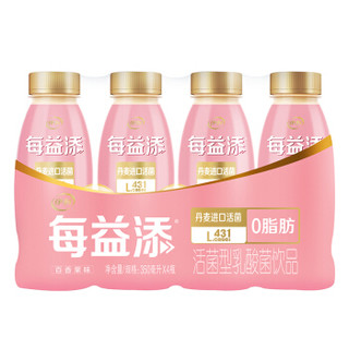 商品伊利每益添0脂肪百香果味350ml4进口活菌低温酸奶酸牛奶乳酸菌