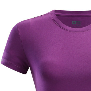 凯乐石 KAILAS 女士夏季户外运动跑步t恤弹力柔软圆领LOGO短袖棉透气T恤上衣
