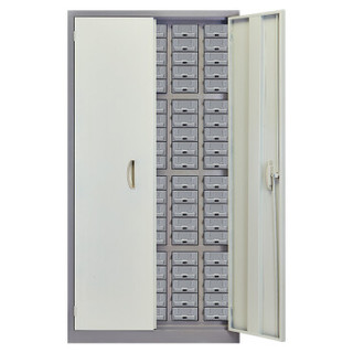 钱柜零件柜文件整理电子元器件柜零件盒收纳箱螺丝盒元件盒 100抽钢抽带门