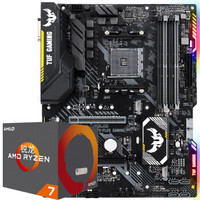 华硕 TUF X470-PLUS GAMING电竞特工游戏主板（X470/AM4)+AMD 锐龙 2700 处理器 板U套装/主板+CPU套装