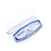 纳尼尼进口老花镜男女轻薄时尚CP1 折叠便携高清舒适老花眼镜 蓝色 250度(60-64岁)