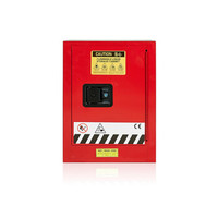 富路达 危险化学品安全柜 CE认证工业防爆柜易燃液体储存柜 红色4加仑