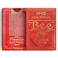 Bee美国原装 小蜜蜂扑克牌 金蜜蜂1副装 烫金红色