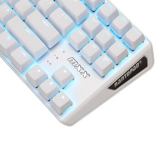 镭拓（Rantopad）MXX 背光游戏机械键盘 优雅白- 青轴 京东自营