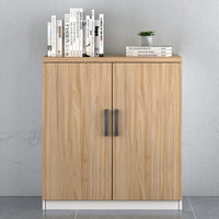 奈高 NG办公家具现代简约阳台柜木质储物收纳酒水茶水柜枫木色二门鞋柜