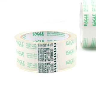 益而高（EaGLE）高品质高透明度封箱宽胶带 仓库打包胶带胶布大胶纸办公文具 45mm*60y（54.9米）6卷装 4018