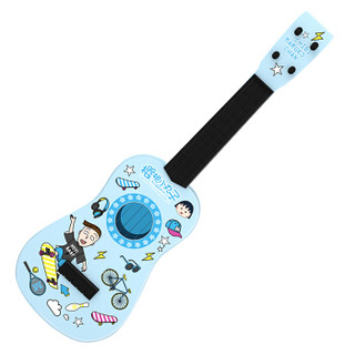 益米 儿童男孩女孩玩具 尤克里里 3岁以上 小吉他 琴弦可调节 蓝