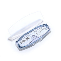 纳尼尼进口老花镜男女轻薄时尚CP1 折叠便携高清舒适老花眼镜 灰色200度