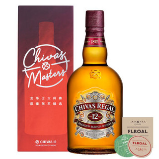芝华士（Chivas）洋酒 12年 苏格兰 威士忌 1000ml冠军装 原装进口