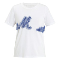 设计师品牌 M essential 网纱字母棉质T恤 白色 38