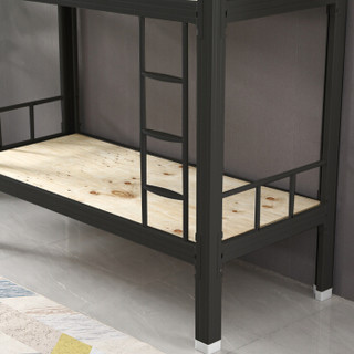 中伟实木床北欧床双人床成人单人床公寓床简约卧室床原木色1.8米*2米