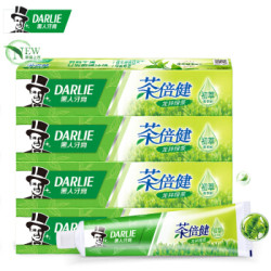 黑人(DARLIE)茶倍健龙井绿茶牙膏120g*4 清新口气 呵护牙龈 龙井茶香