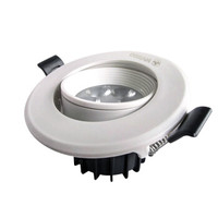 欧司朗(OSRAM)LED射灯 天花灯可调角度白色铝材暖光射灯 3W 暖色 开孔7-8cm