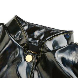 设计师品牌 SIMONGAO 外套 炫彩PVC明线 夹克 黑 S