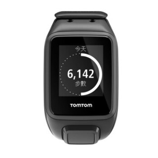 TomTom 手表 Spark Cardio +Music GPS实时心率音乐智能运动手表 含蓝牙耳机【跑步 骑行 游泳 记步】黑色L