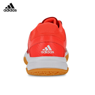阿迪达斯adidas 羽毛球鞋男款运动鞋 透气止滑耐穿减少磨损 AQ2377 红色 42码/8.0
