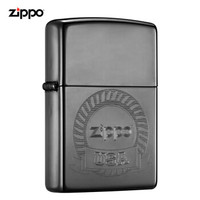 之宝(Zippo)打火机 黑冰-美式徽标 冰面 150-C-000013