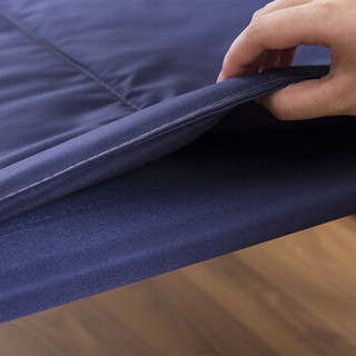 欧润哲 棉垫 秋冬季保暖床垫 办公室午休床搭配用透气棉垫 防滑防溜折叠床床垫 深蓝色
