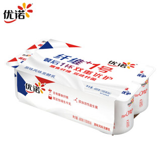 yoplait 优诺 纤维1号 风味发酵乳 原味 100g*6杯