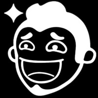 萱胜特 防水防晒反光车贴 头像贴 卡通人头像车贴 油箱盖贴 尺寸:12*11cm 白色