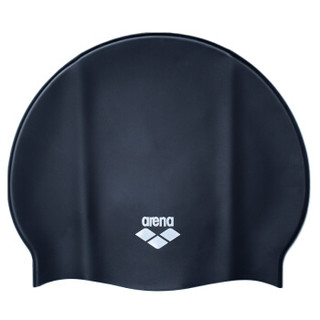 arena 阿瑞娜 游泳帽长发防水加大护耳男士女士 成人通用硅胶泳帽ARN4473G-BLK