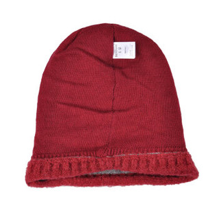 KENMONT 卡蒙 km-9066 冬季女士毛线帽休闲百搭堆堆帽 紫红色