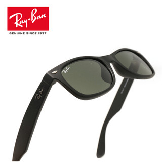 RayBan 雷朋太阳镜墨镜男女款方形复古舒适绿色0RB2132F可定制 622黑色镜框 绿色镜片 尺寸58