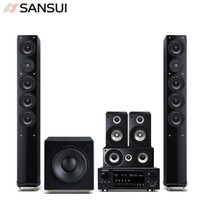 山水 sansui EX-8 音响 5.1声道 家庭影院套装 发烧级HIFI音质 客厅音箱 旗舰版