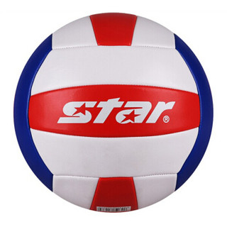 世达（star）VB815 排球入门标准5号训练球合成革标准5号训练球 合成革材质 红白蓝 5号球